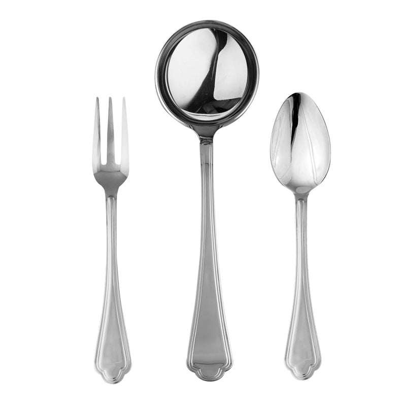Mepra – Leonardo Mirror – 3-Piece Serving Set