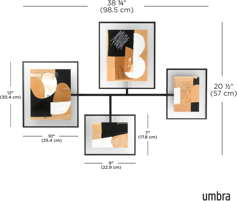 UMBRA - Flute Wall Picture Frames, Set of 4