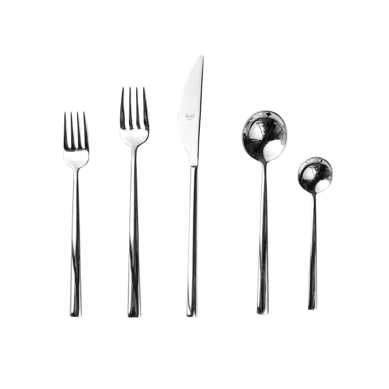 Mepra – Movida Mirror – 5-Piece Flatware Set