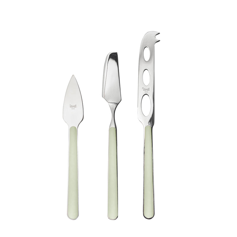 Mepra – Fantasia Sage – 3-Piece Cheese Knife Set