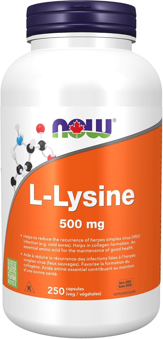 Now - L - Lysine 500MG 250CAP