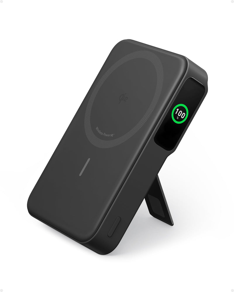 Anker - MagGo (A1654) - 10,000mAh Magnetic Power Bank with Stand - Black