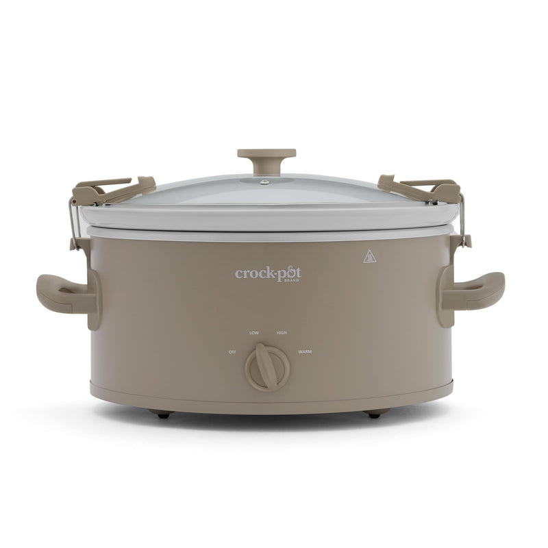 Crock-Pot Design Series 2218652 6 qt Slow Cooker, Alpaca Brown