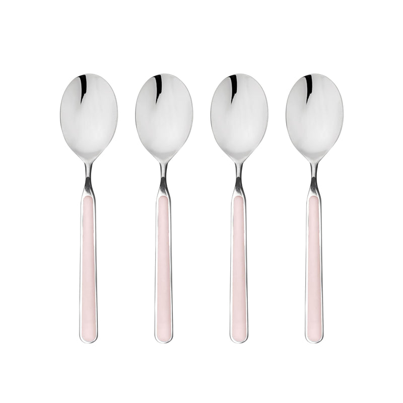 Mepra – Fantasia Pale Rose – 4-Piece Coffee Spoon Set