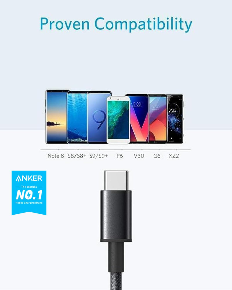 Anker - A8109 - 10-foot USB-A to USB-C Cable - 2-Pack
