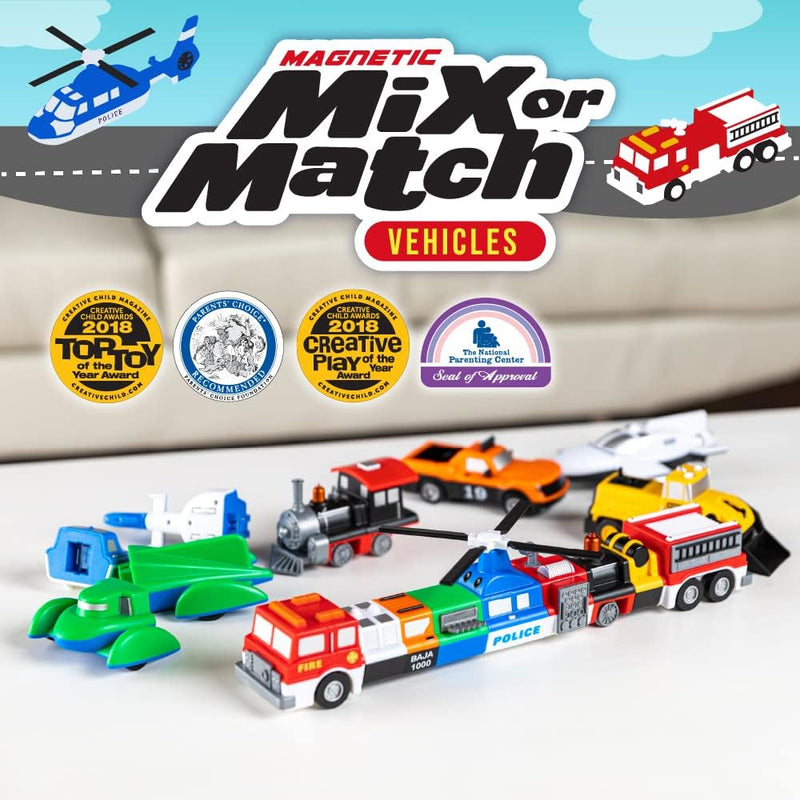 Popular Playthings - Mix or Match Vehicles - 7 Vehicle Set