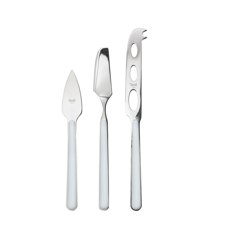 Mepra – Fantasia Light Blue – 3-Piece Cheese Knife Set