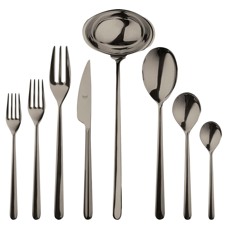 Mepra – Linea Black Gold – 43-Piece Flatware Set