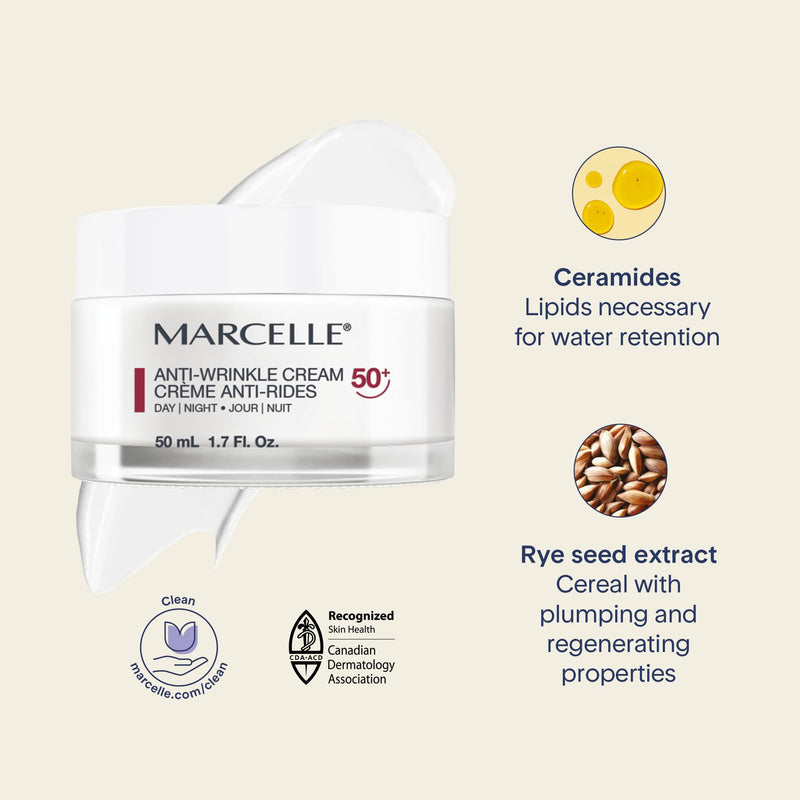 Marcelle Anti-Wrinkle Day & Night Cream 50+, 50 mL