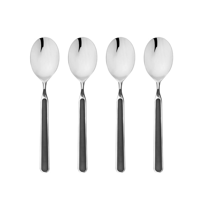 Mepra – Fantasia Black – 4-Piece Coffee Spoon Set