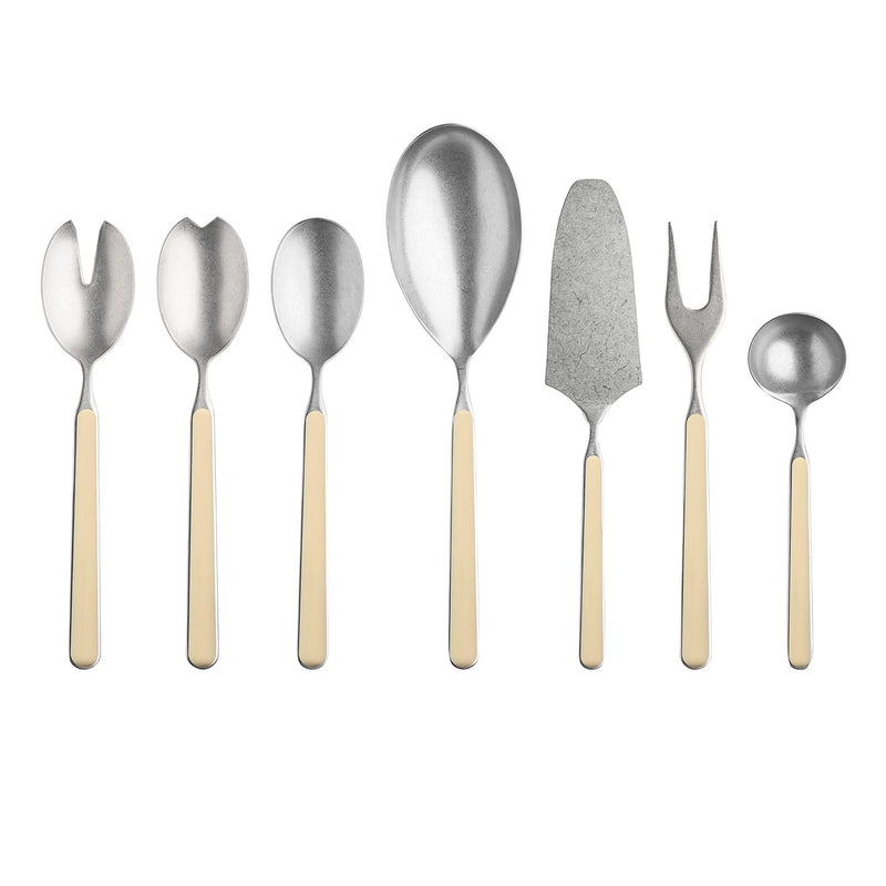 Mepra – Fantasia Pewter Sesame – 7-Piece Serving Set