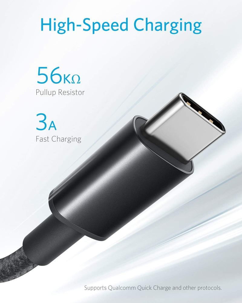 Anker - A8173 - Braided USB-A to USB-C Cable - 5-Pack | 6 ft / 1.8 m
