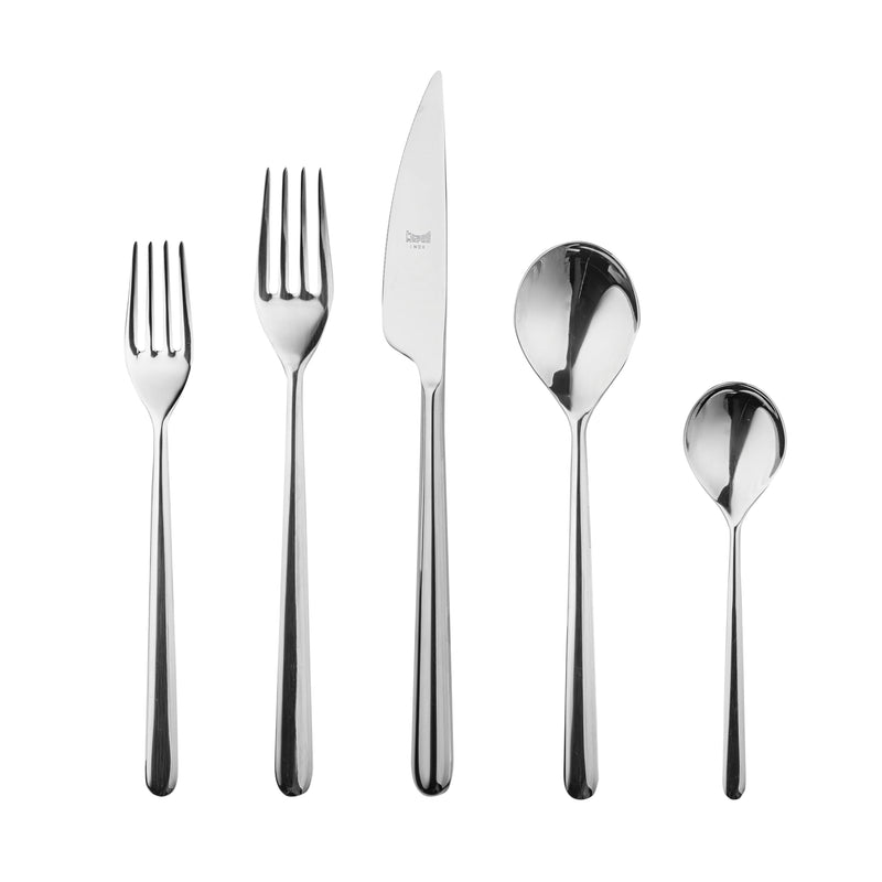 Mepra – Linea Mirror – 5-Piece Flatware Set