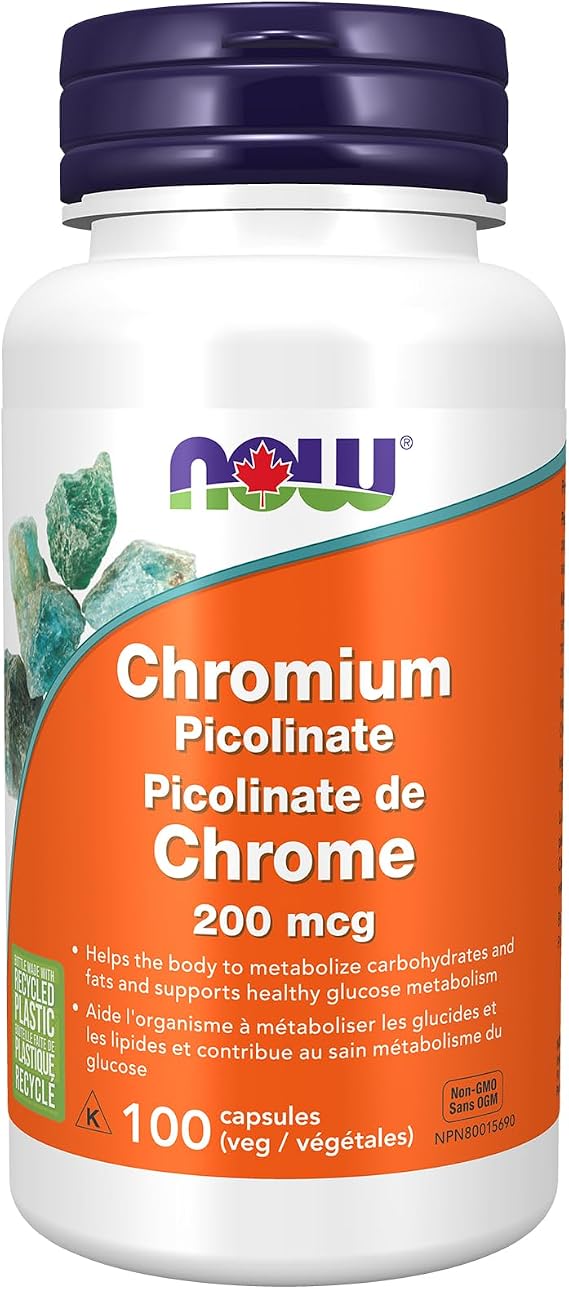 Now - Chromium Picolinate 200MCG 100VCAP