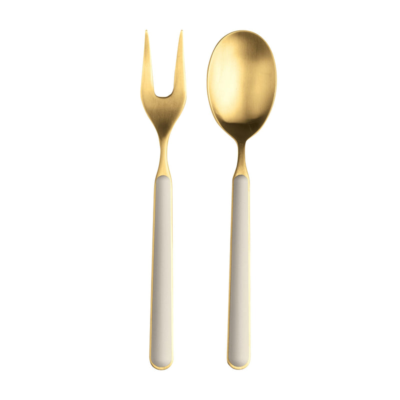 Mepra – Fantasia Ice Gold Turtle-Dove – 2-Piece Serving Set