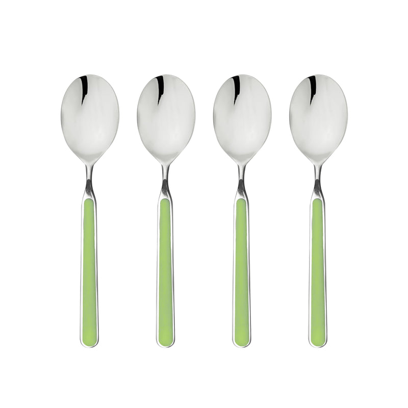 Mepra – Fantasia American Acid Green – 4-Piece Coffee Spoon Set