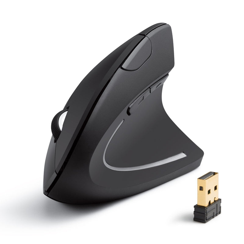 Anker - A7852 - 2.4 GHz Wireless Vertical Mouse - Black