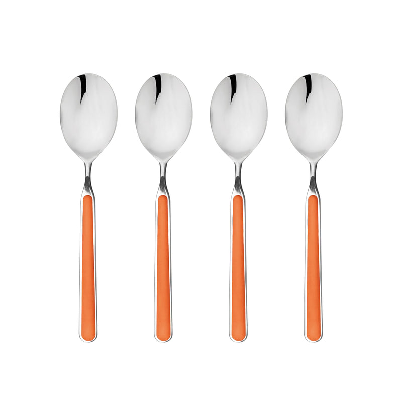 Mepra – Fantasia Carrot – 4-Piece Coffee Spoon Set
