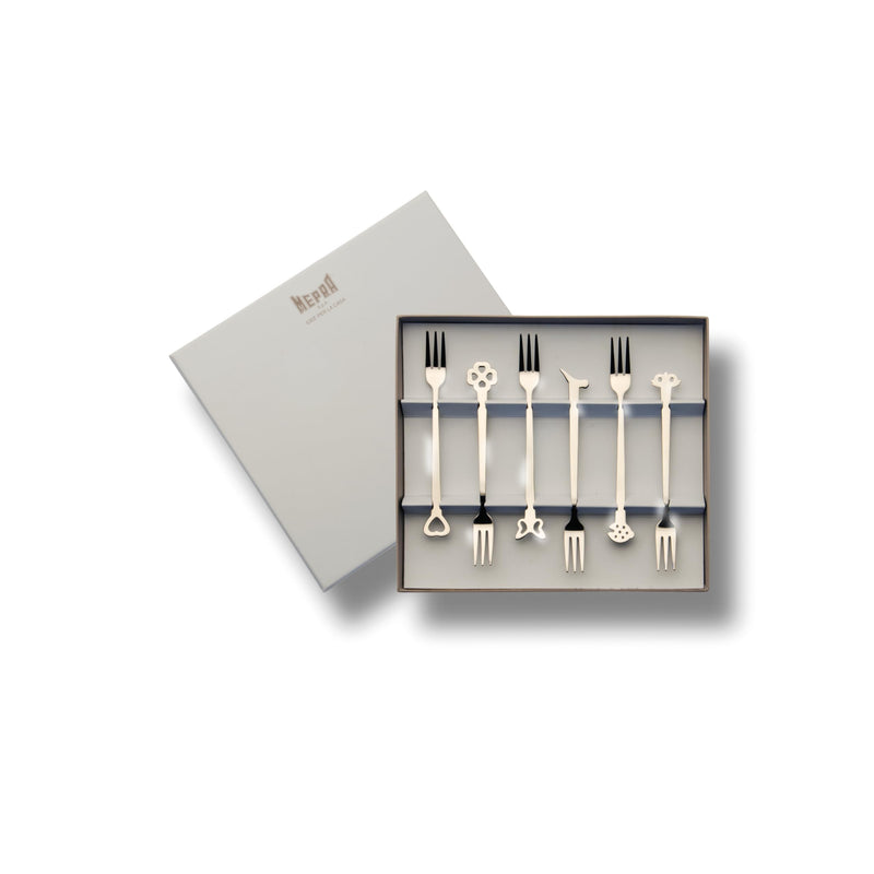Mepra – Evento Mirror – 6-Piece Mini Fork Set