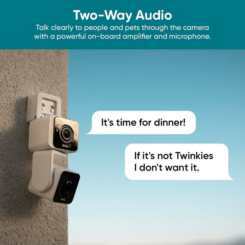Wyze Pan Cam Duo Security Camera WYZEC-DUO-WH, White
