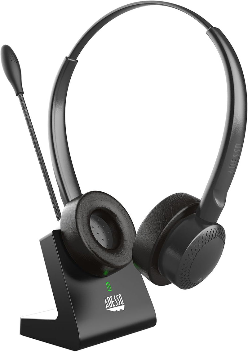 Adesso - Bluetooth headset with Microphone and Charging Dock