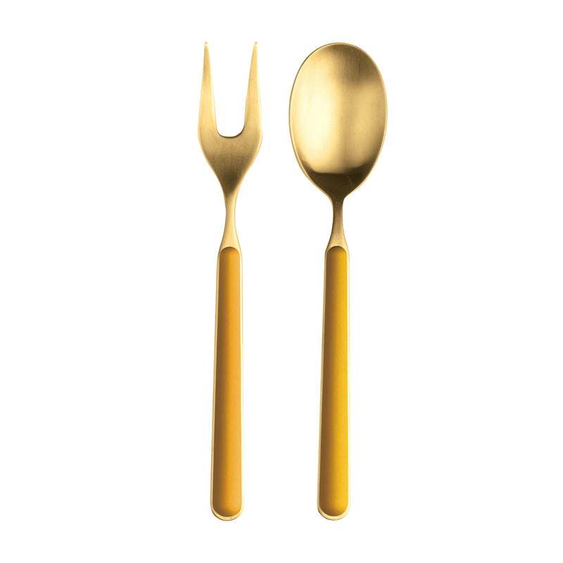 Mepra – Fantasia Ice Gold Mustard – 2-Piece Serving Set
