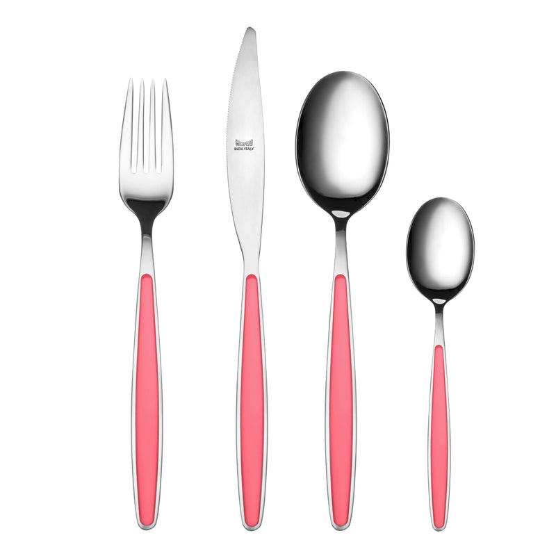 Mepra – Caramella Strawberry – 24-Piece Flatware Set