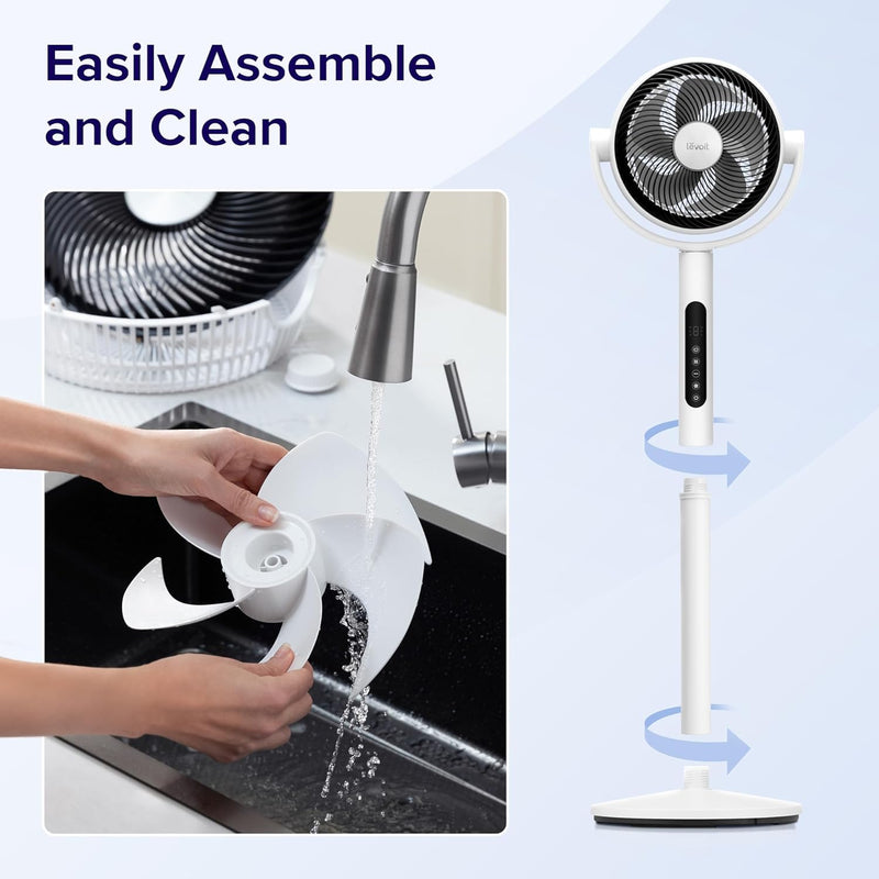 Levoit CirculAir Pedestal Fan LPF-R432-WCA