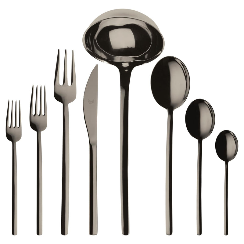 Mepra – Due Black Gold – 43-Piece Flatware Set