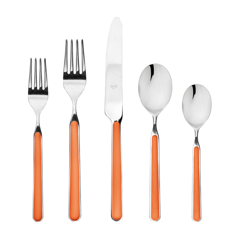 Mepra – Fantasia Carrot – 20-Piece Flatware Set