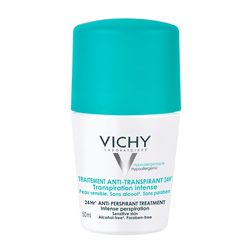 Vichy 24-Hour Antiperspirant Roll-On, 50 mL