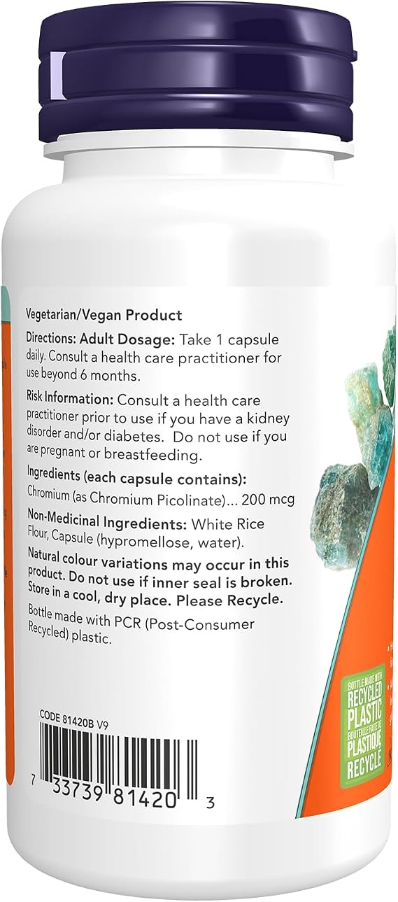 Now - Chromium Picolinate 200MG 250VCAP
