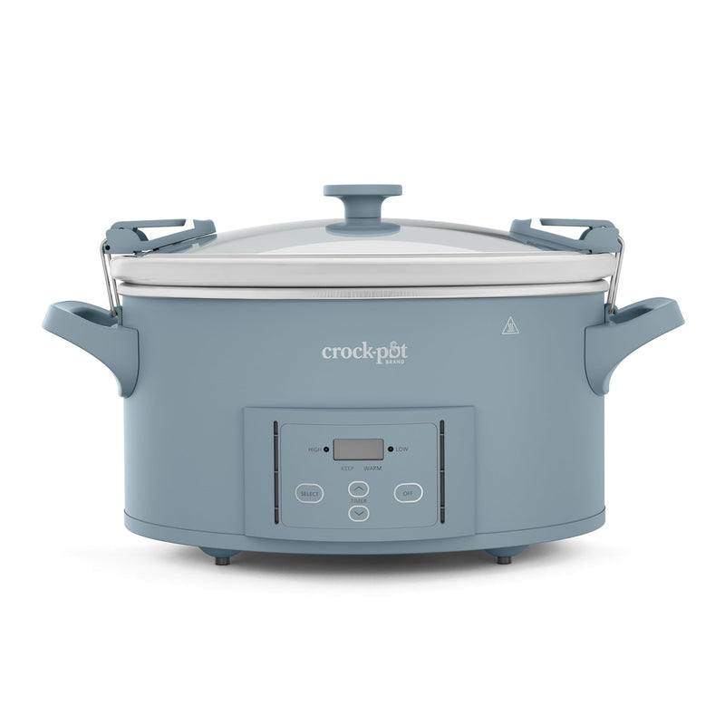 Crock-Pot Design Series 2218661 7 qt Programmable Slow Cooker, Morning Haze Blue