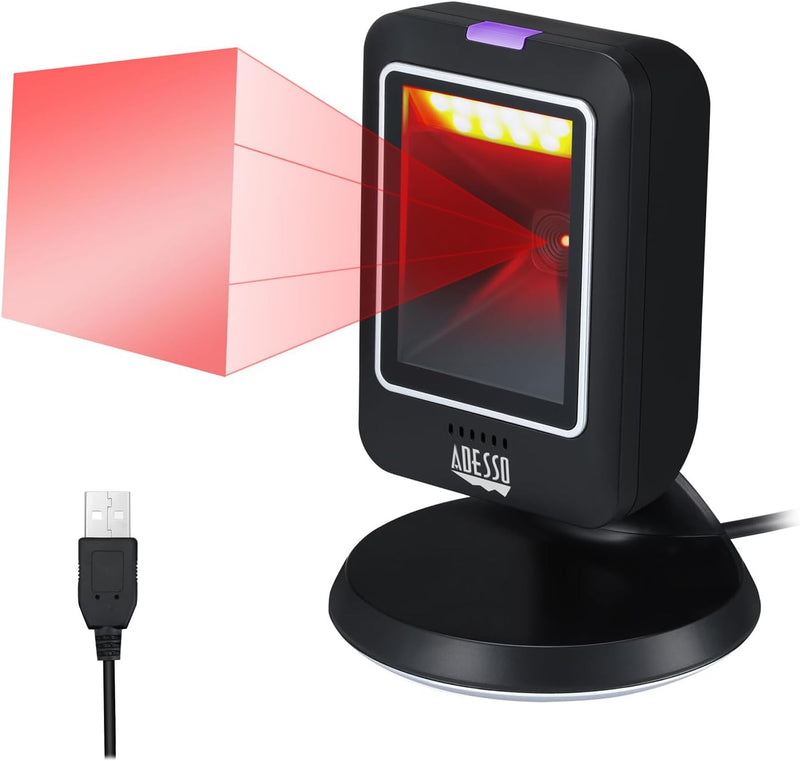 Adesso - 2D Desktop Hand-free Barcode Scanner (USB)