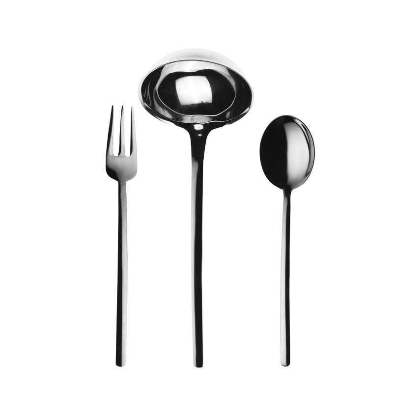 Mepra – Due Mirror – 3-Piece Serving Set
