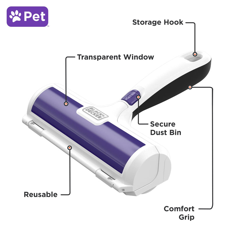 BLACK+DECKER - HMSCT0001 - Reusable Pet Hair Remover