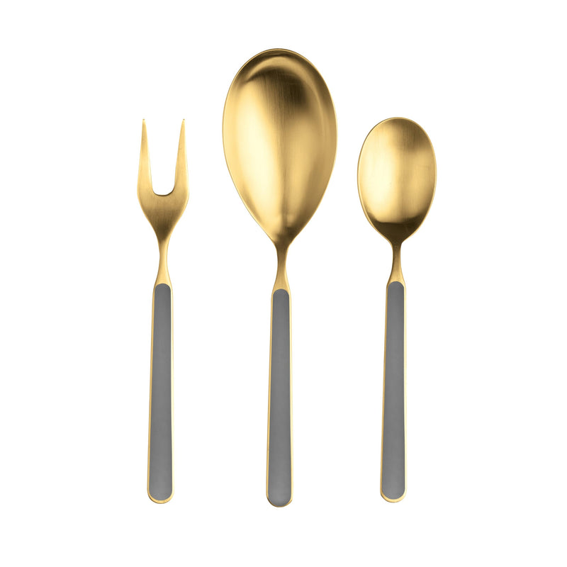 Mepra – Fantasia Ice Gold Vicuna – 3-Piece Serving Set