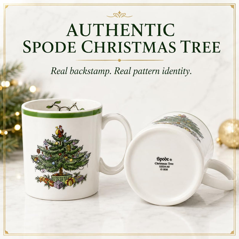 Spode - !XMAS TREE MUG 9oz Set of 4