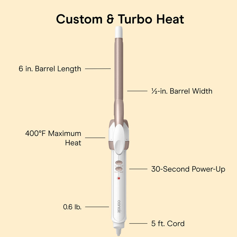 Conair Double Ceramic CD699L 0.5 in Curling Iron