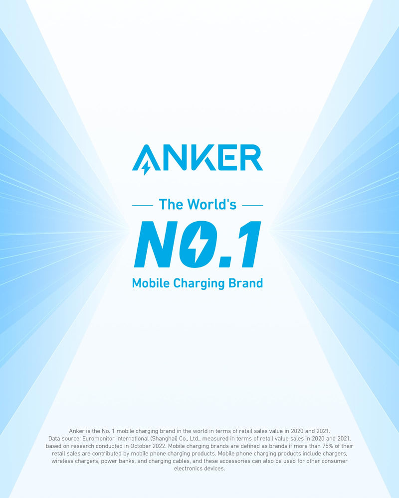 Anker - 351 (A9192) - 12-Outlet Surge Protector Power Strip - Black