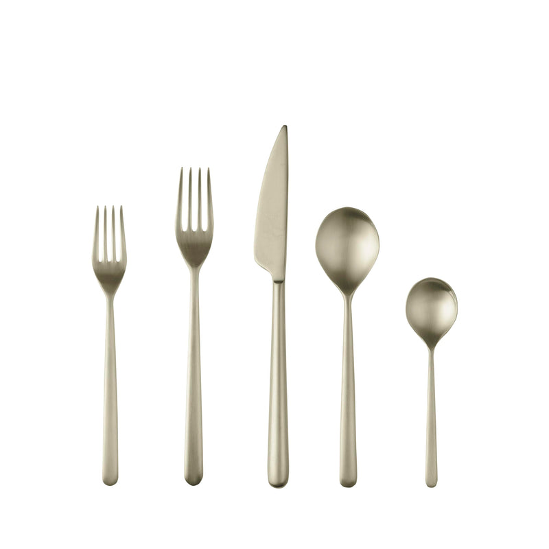 Mepra – Linea Ice Champagne – 20-Piece Flatware Set