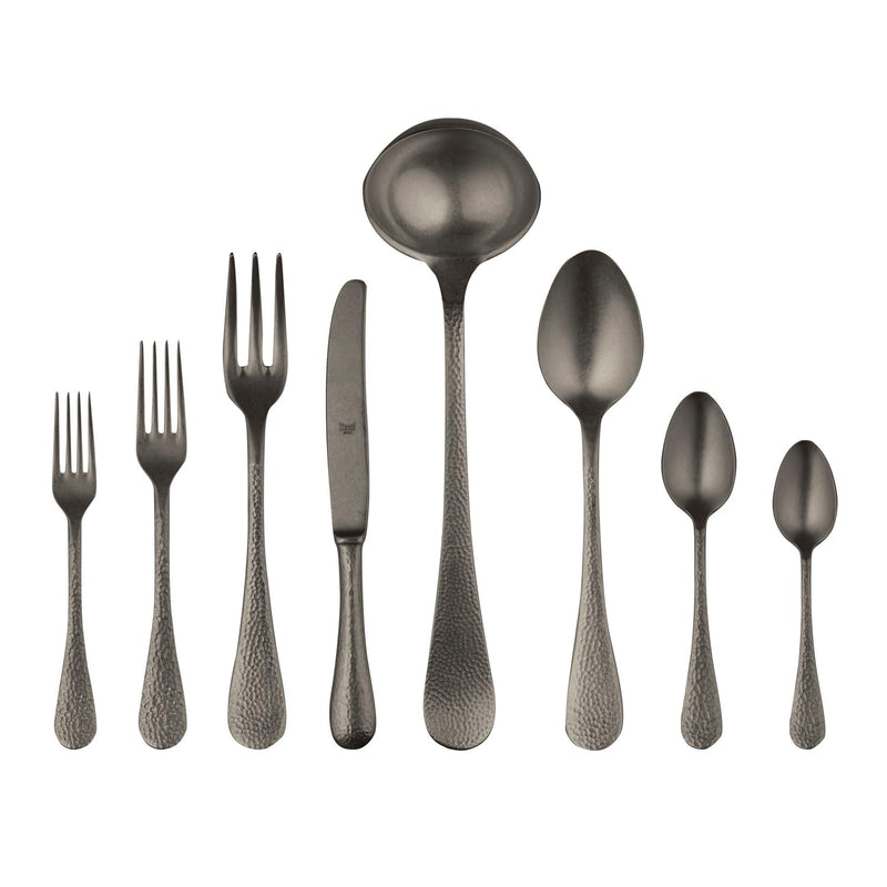 Mepra – Epoque Pewter Black Gold – 43-Piece Flatware Set