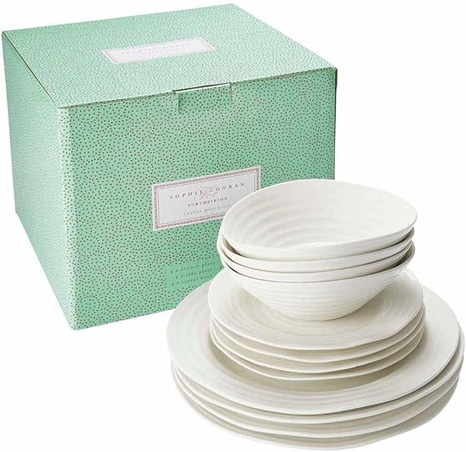 Sophie Conran - White - Porcelain Dinner Set - 12 pieces