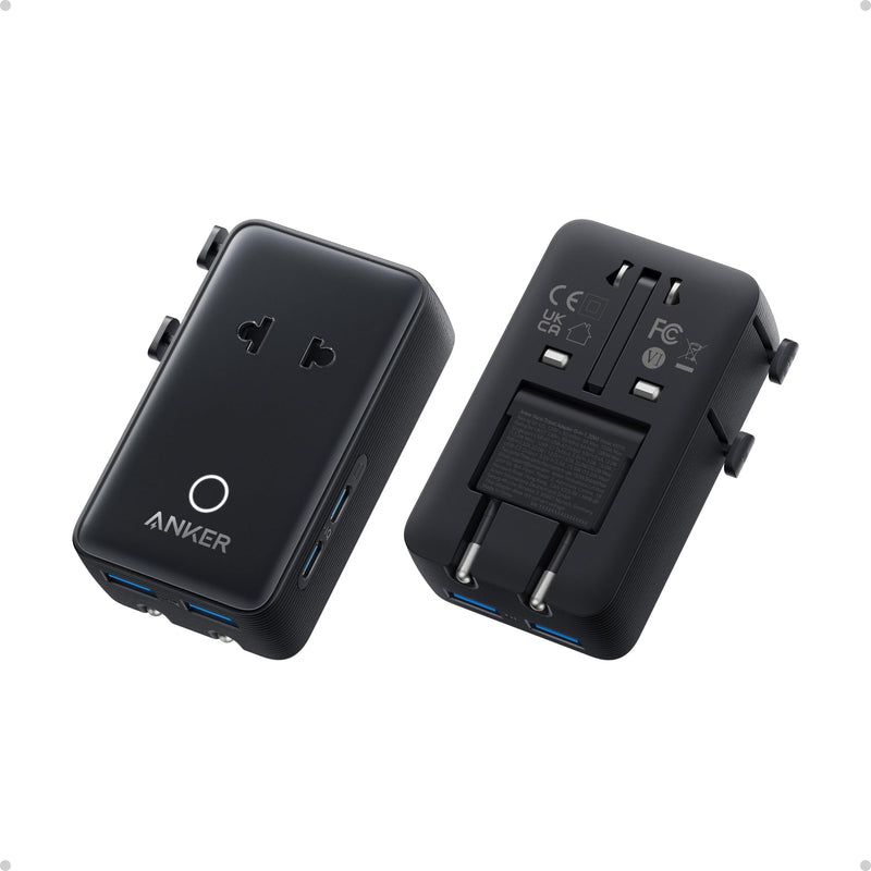 Anker - Nano (A9215) - 5-in-1 20W Travel Plug Adapter - Black