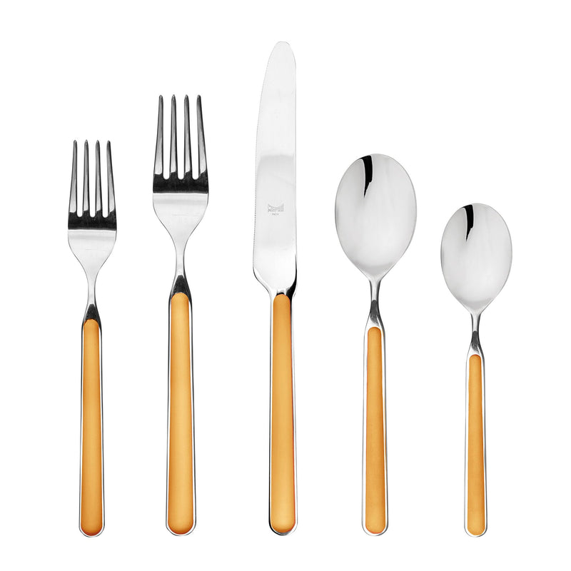 Mepra – Fantasia Orange – 5-Piece Flatware Set