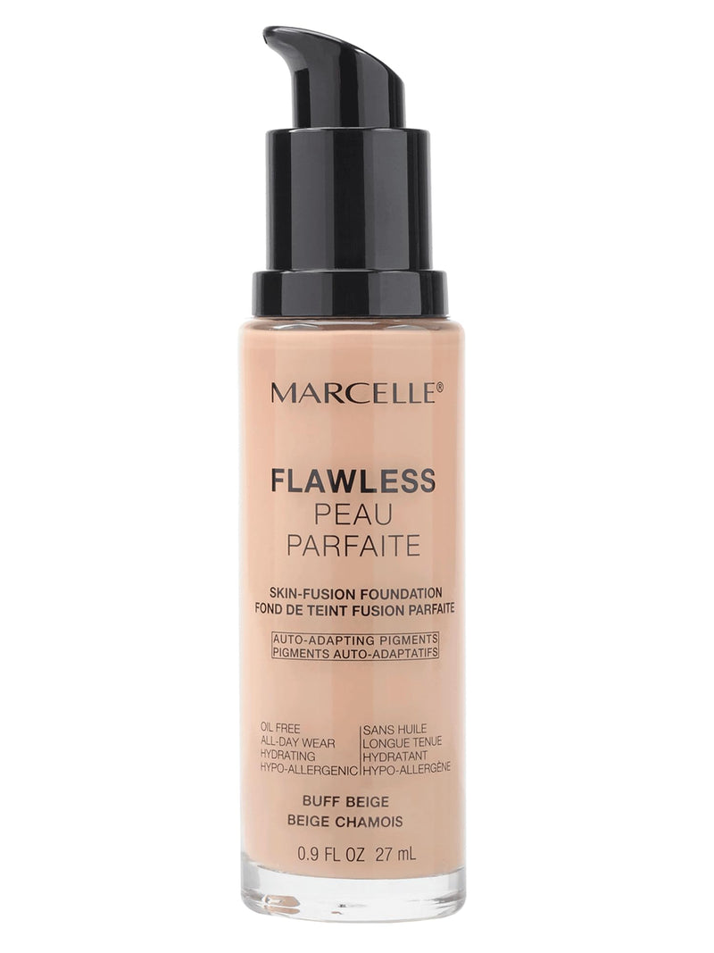 Marcelle Flawless Skin-Fusion Foundation, Buff Beige, 27 mL