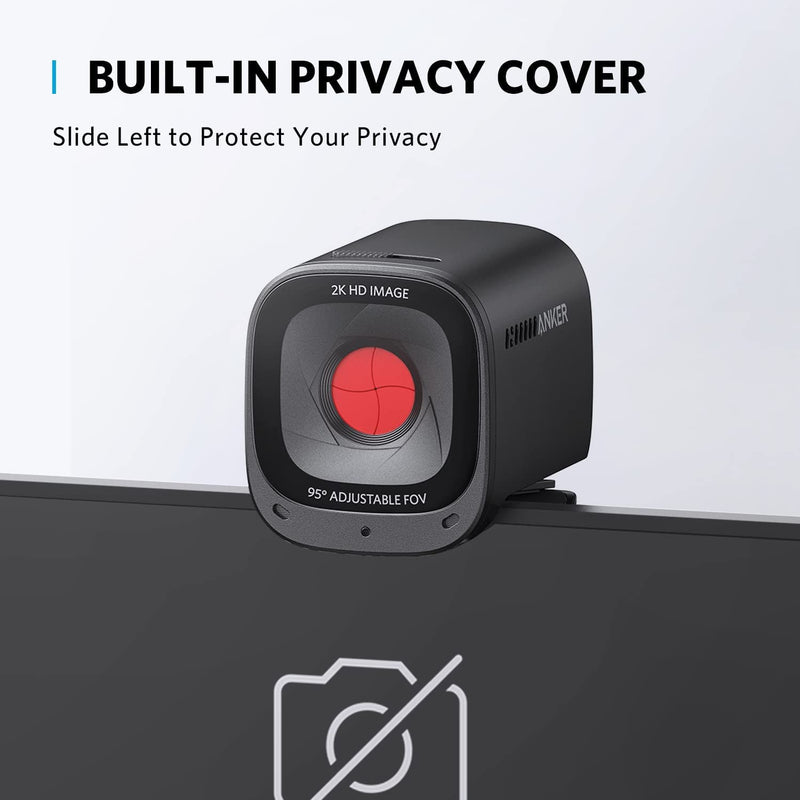 AnkerWork - PowerConf C200 (A3369) - 2K Webcam - Black