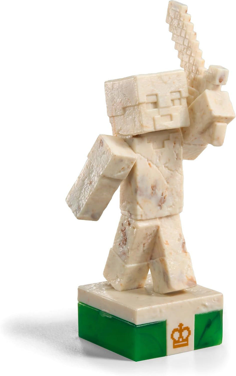 The Noble Collection - Minecraft Chess Set | Overworld Heroes vs. Hostile Mobs