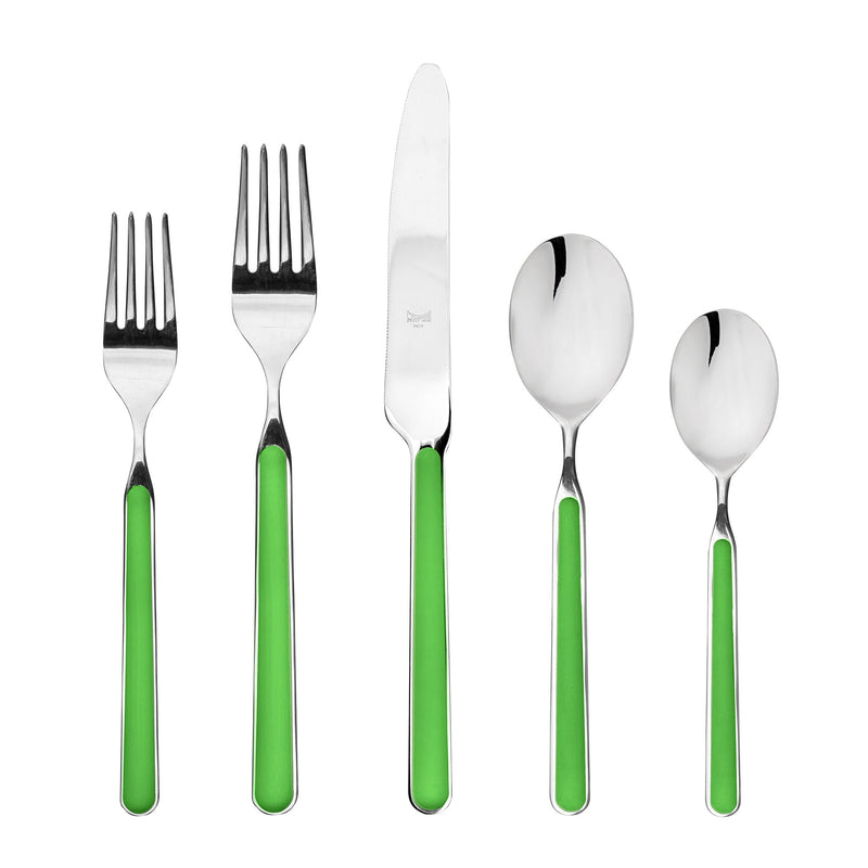 Mepra – Fantasia Apple Green – 20-Piece Flatware Set