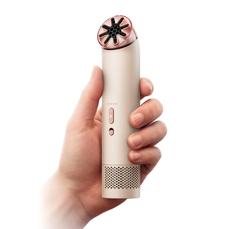 Dyson HushJet Mini Cool Portable Fan, Stone/Blush